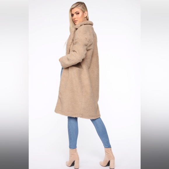 NWT Fashion Nova Divine Fuzzy Coat - Picture 2 of 10